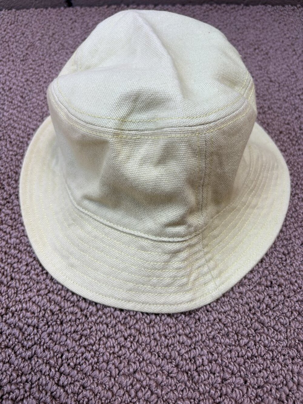 Madewell Light Yellow‑Green Bucket Hat- Size M-L